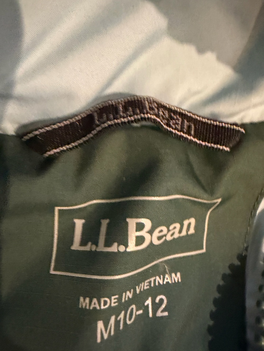 L.L.Bean Kids’ DownTek Hooded Puffer Jacket M 10–12 – See Description - Picture 3 of 8